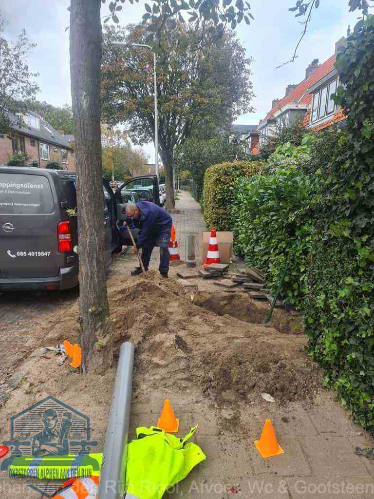 Graven riool Alphen aan den Rijn