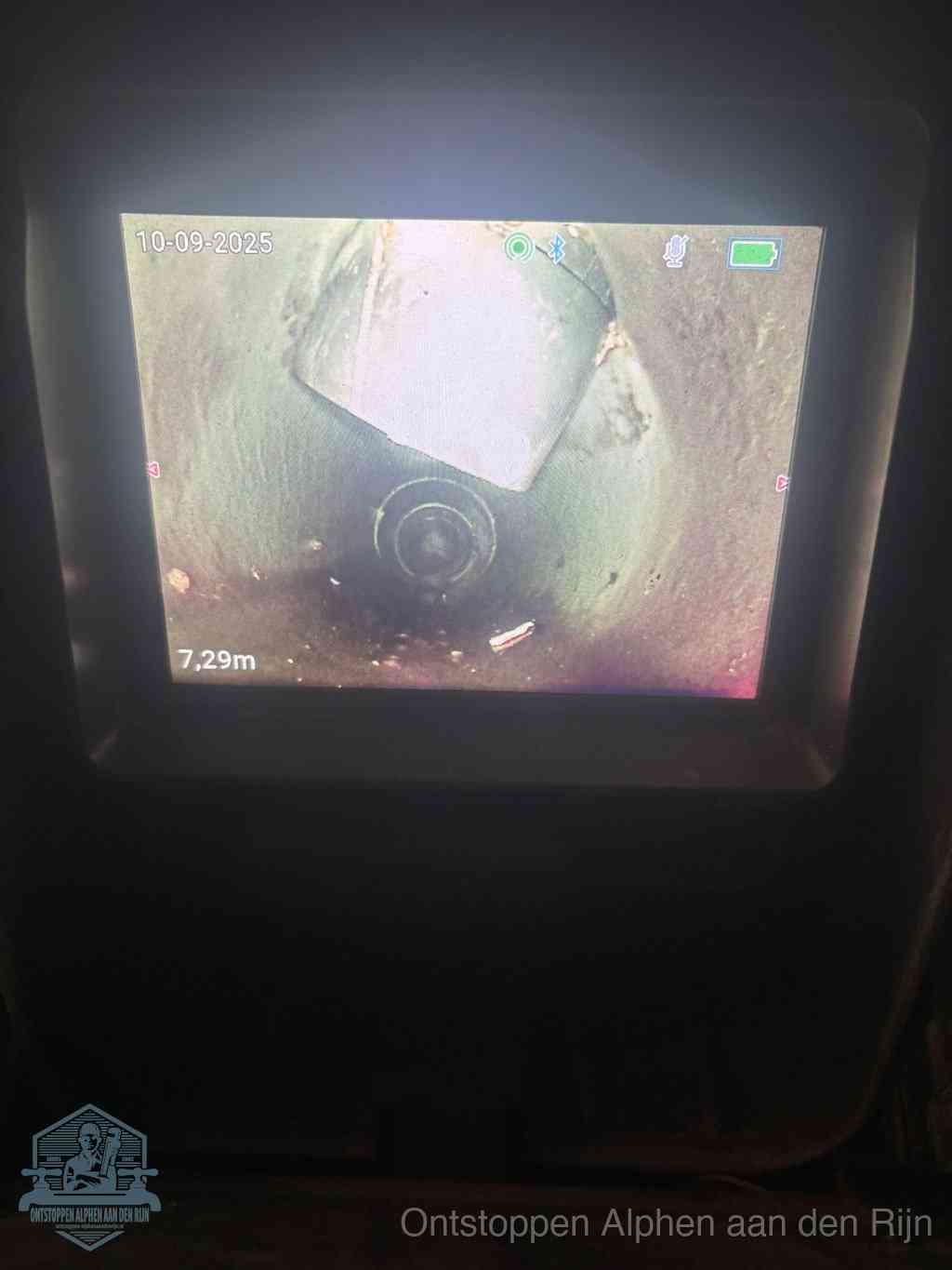 Rioolverzakking camerabeeld in Alphen aan den Rijn